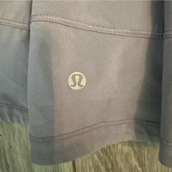 Lululemon Pace Rival Tennis Skort Lavender Back Zip Pocket Drawstring Waist Sz 8 - Picture 3 of 9